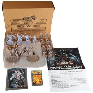 Zombicide Soldier Extras Expansion CMON ZCS-KS02 Miniatures Set w/ Rules & Cards